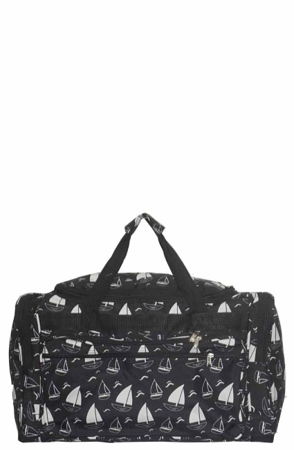 Printed Duffle Bag-T22/232BLK